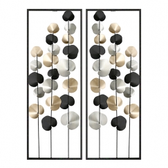 Nástěnná dekorace Fuines, 84 cm, černá