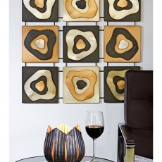 Nástěnná dekorace kovová Blow, 65 cm - 1