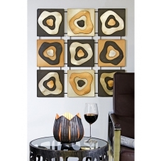 Nástěnná dekorace kovová Blow, 65 cm