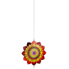 Nástěnná dekorace mandala Diler, 90 cm, vícebarevná - 1