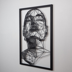 Nástenná dekorácia Antonietta, 80 cm, čierna - 3