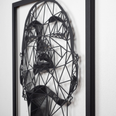 Nástenná dekorácia Antonietta, 80 cm, čierna - 4