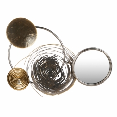 Nástenná dekorácia Banks, 83 cm, čierna / šedá