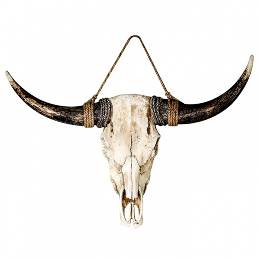 Nástenná dekorácia Buffalo, 80 cm, hnedá - 1