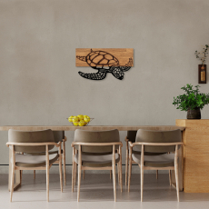 Nástenná dekorácia Caretta, 58 cm, hnedá - 3