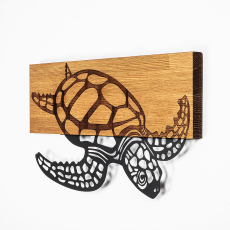Nástenná dekorácia Caretta, 58 cm, hnedá - 6