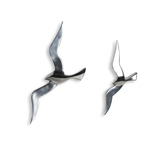 Nástenná dekorácia hliníková Flying bird, 34 cm - 1