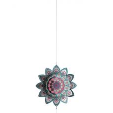 Nástenná dekorácia mandala Elir, 90 cm, modrá - 1