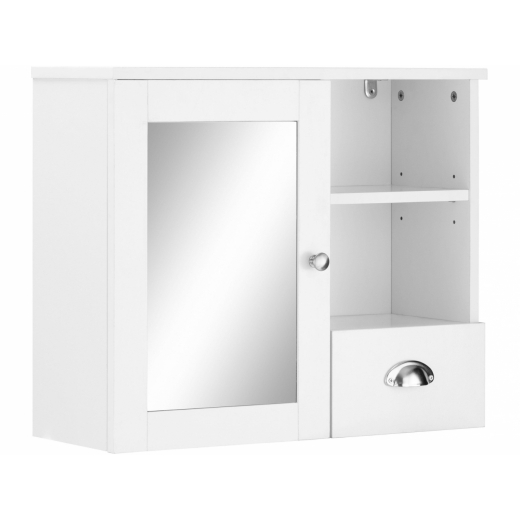 Nástěnná koupelnová skříňka Kiley, 65 cm, bílá - 1
