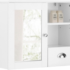 Nástěnná koupelnová skříňka Kiley, 65 cm, bílá - 4