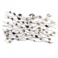 Nástěnná kovová dekorace Branches, 115 cm