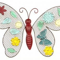 Nástenná kovová dekorace Butterfly, 34 cm - 1