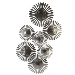 Nástenná kovová dekorácia Dandelion, 85 cm