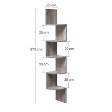 Nástenná polica Juny, 127 cm, šedá - 5