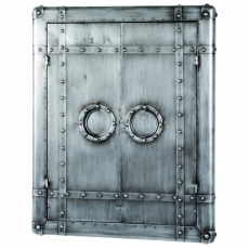 Nástenná skrinka so zrkadlom Trident, 71 cm, antracitová - 2