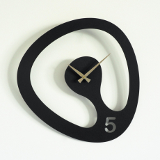 Nástenné hodiny Amorph, 44 cm, čierna - 2