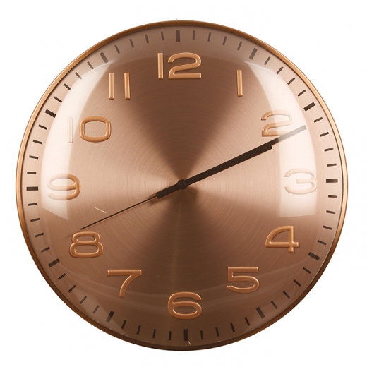 Nástěnné hodiny Fler, 40 cm, růžová zlatá - 1