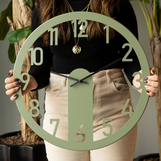 Nástenné hodiny Mood, 48 cm, zelená - 1