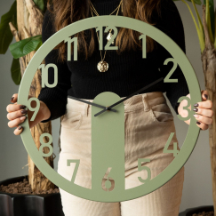 Nástěnné hodiny Mood, 48 cm, zelená
