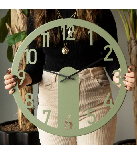 Nástěnné hodiny Mood, 48 cm, zelená