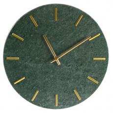 Nástěnné hodiny Mramor, 30 cm, zelená - 1