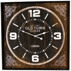 Nástenné hodiny Old Town hranaté, 60 cm  - 1