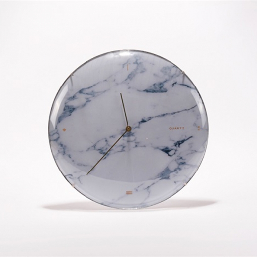 Nástenné hodiny Skynda, 35 cm, biely mramor - 1