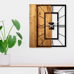 Nástenné hodiny Woodel, 58 cm, hnedá