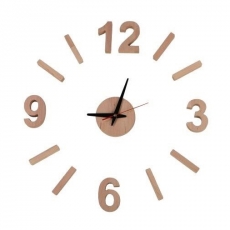 Nástěnné hodiny z nalepovacích číslic Timmar, 58 cm, olše - 1