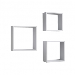 Nástěnné police Cubic, sada 3 ks