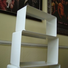 Nástenné police kovové, 3 ks - 5