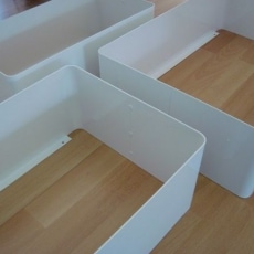 Nástenné police kovové, 3 ks - 9