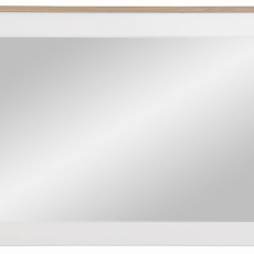 Nástěnné zrcadlo Cosma, 90 cm, bílá / šedá - 2