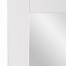 Nástěnné zrcadlo Cosma, 90 cm, bílá / šedá - 5