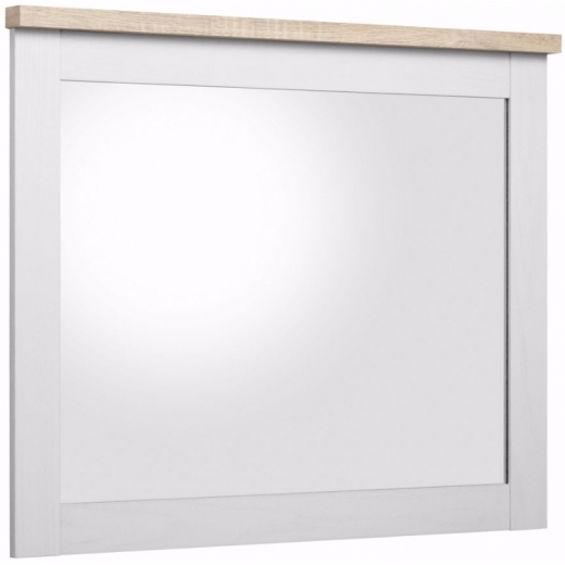 Nástěnné zrcadlo Hektor, 80 cm, bílá - 1
