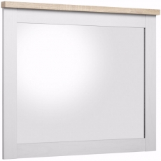 Nástěnné zrcadlo Hektor, 80 cm, bílá - 1
