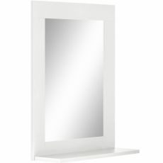 Nástěnné zrcadlo Kiley, 65 cm, bílá - 1