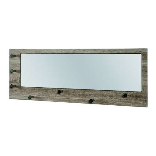 Nástěnné zrcadlo s háčky Guar, 80 cm - 1