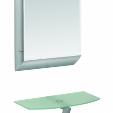 Nástenné zrkadlo Gerald, 75 cm, hliník - 2