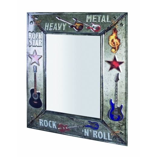 Nástenné zrkadlo Heavy Metal, 70 cm - 1