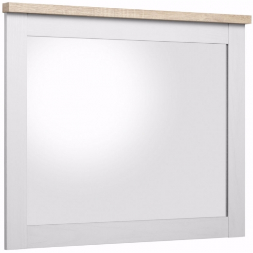 Nástenné zrkadlo Hektor, 80 cm, biela - 1