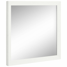 Nástenné zrkadlo Janis, 70 cm, biela - 1