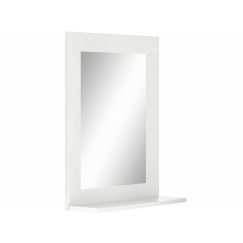 Nástenné zrkadlo Kiley, 65 cm, biela