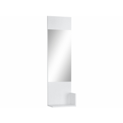 Nástenné zrkadlo Vogue, 123 cm, biela