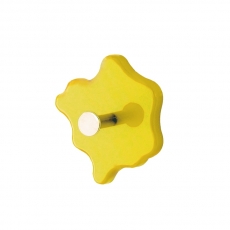 Nástěnný háček Itab, 7 cm, žlutá - 1