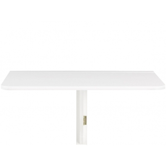 Nástenný jedálenský stôl Treno, 80 cm, biela