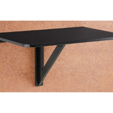 Nástenný jedálenský stôl Treno, 80 cm, čierna - 2