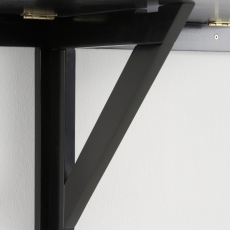 Nástenný jedálenský stôl Treno, 80 cm, čierna - 5