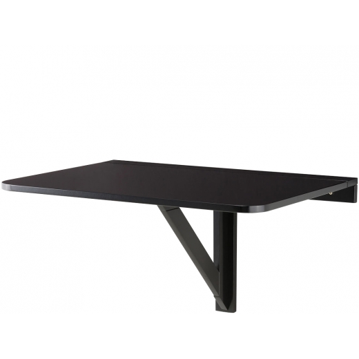Nástěnný jídelní stůl Treno, 80 cm, černá - 1