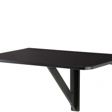 Nástěnný jídelní stůl Treno, 80 cm, černá - 1